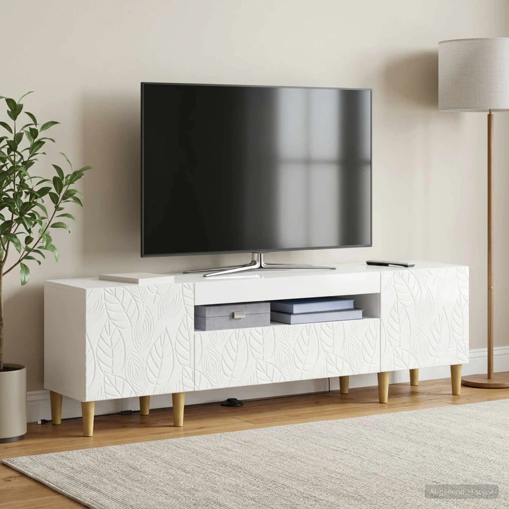 TV staliukas LED televizoriaus spintelė DELFT 153 x 35 x 43 cm