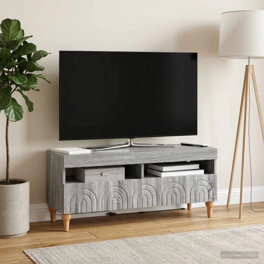 TV staliukas LED televizoriaus spintelė ALKMAAR 100 x 35 x 43 cm