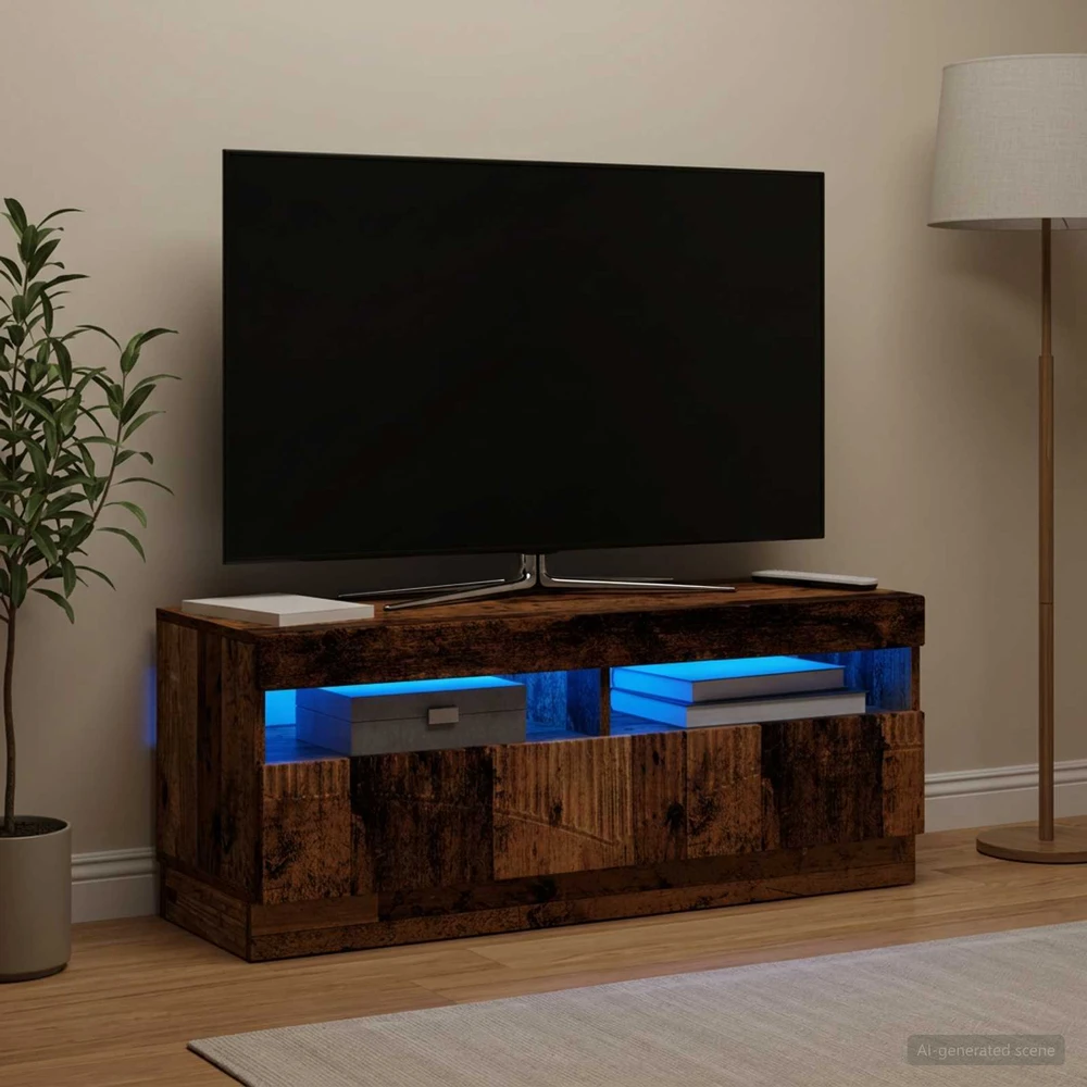 TV staliukas LED televizoriaus spintelė Sendintos medienos Apdirbta mediena