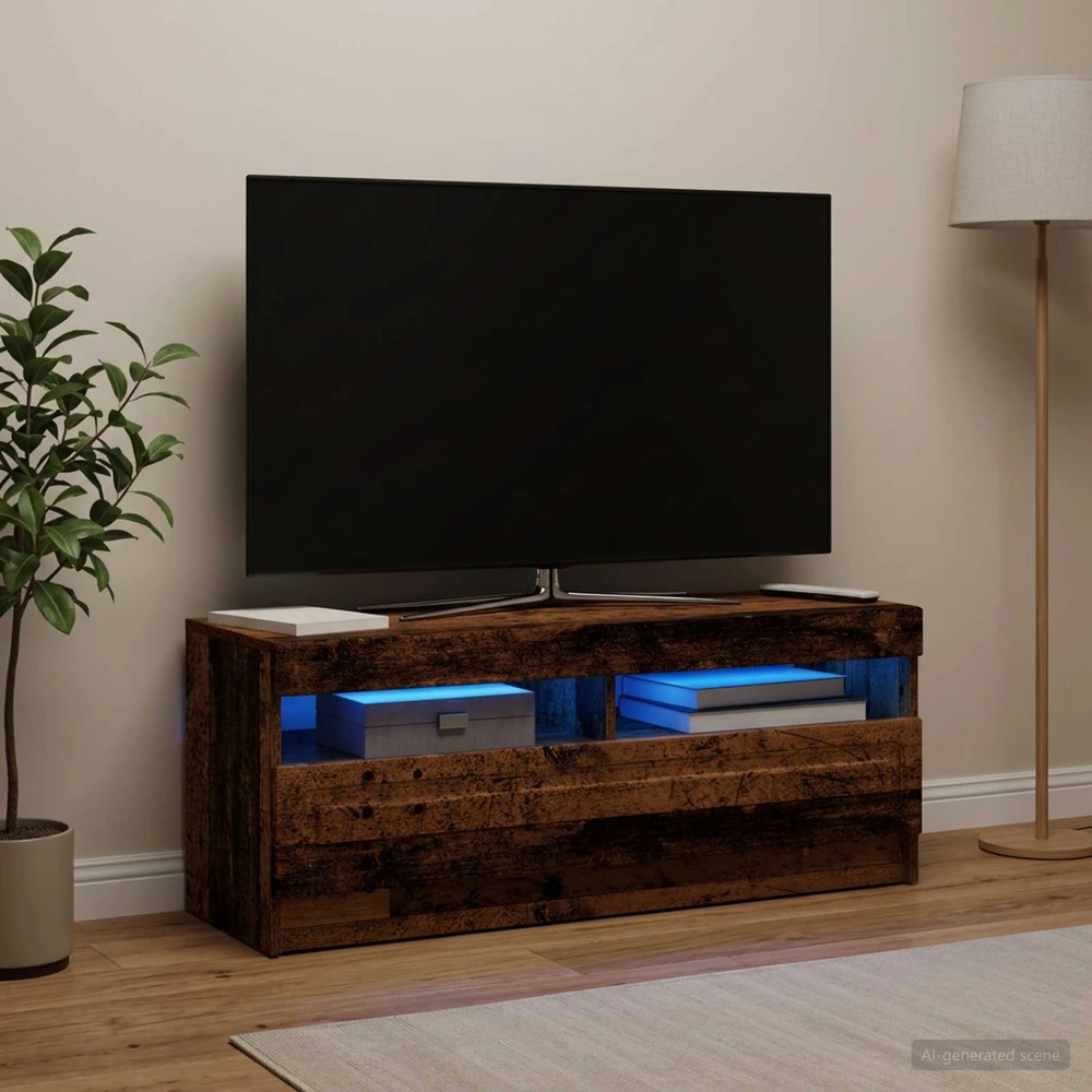 TV staliukas LED televizoriaus spintelė Sendintos medienos Apdirbta mediena