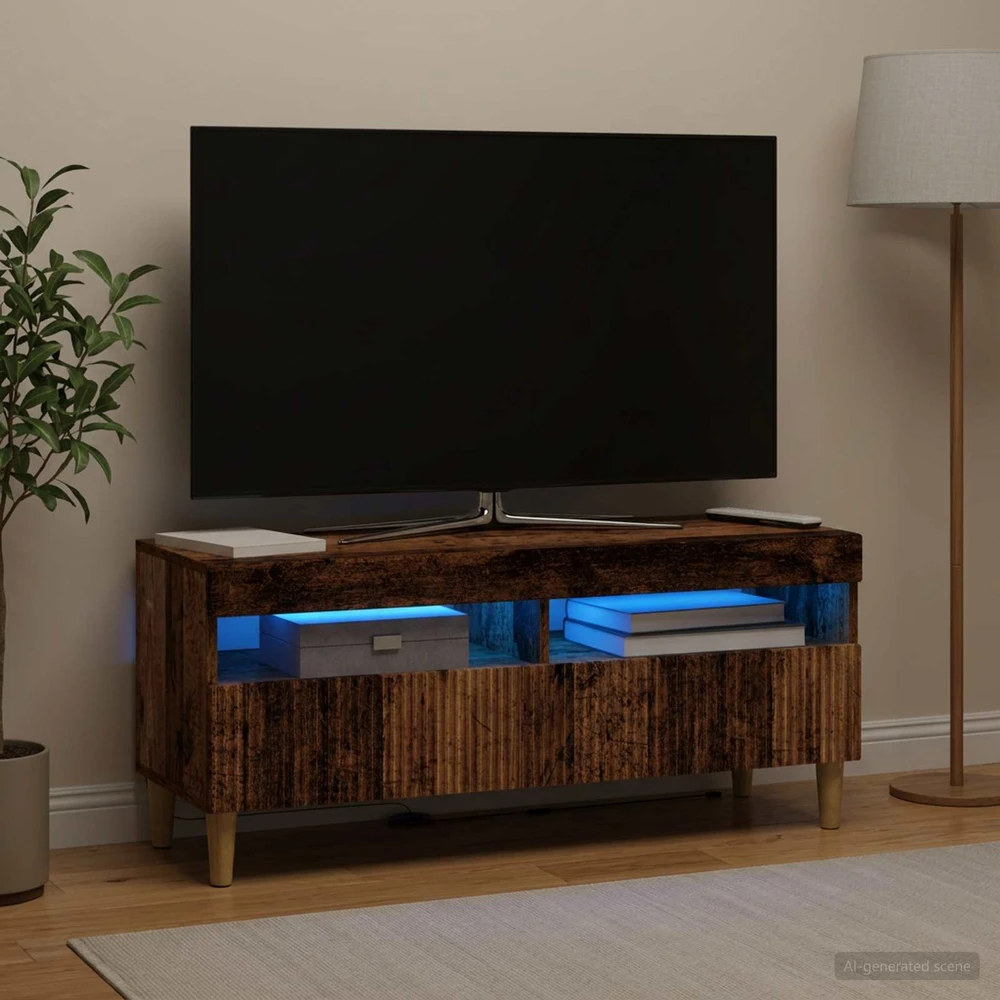 TV staliukas LED televizoriaus spintelė Sendintos medienos Apdirbta mediena