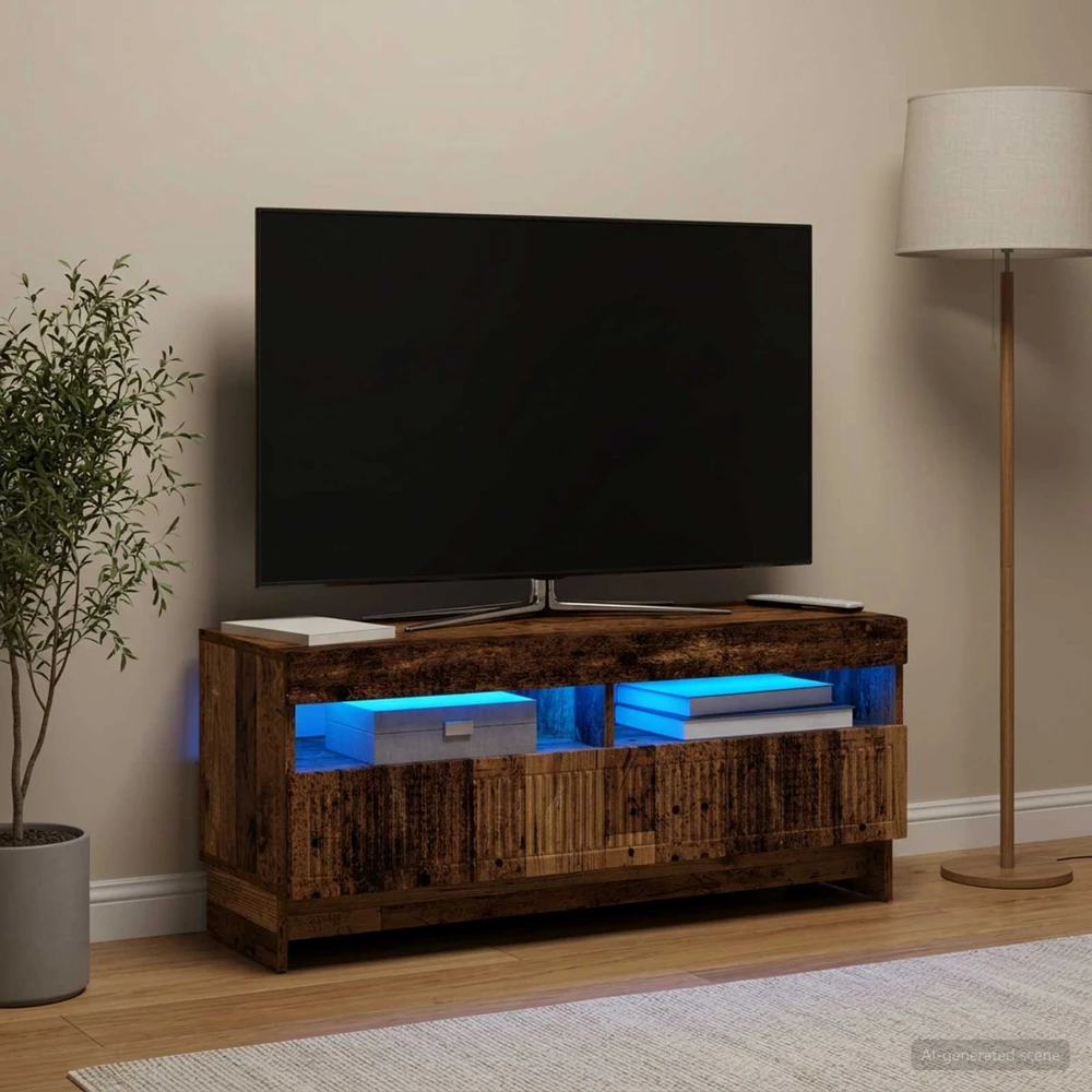 TV staliukas LED televizoriaus spintelė Sendintos medienos Apdirbta mediena