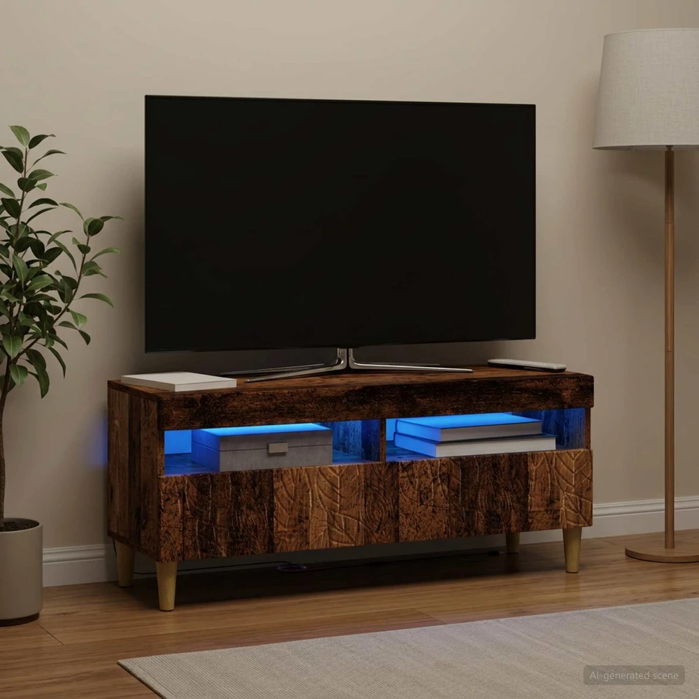 TV staliukas LED televizoriaus spintelė Sendintos medienos Apdirbta mediena