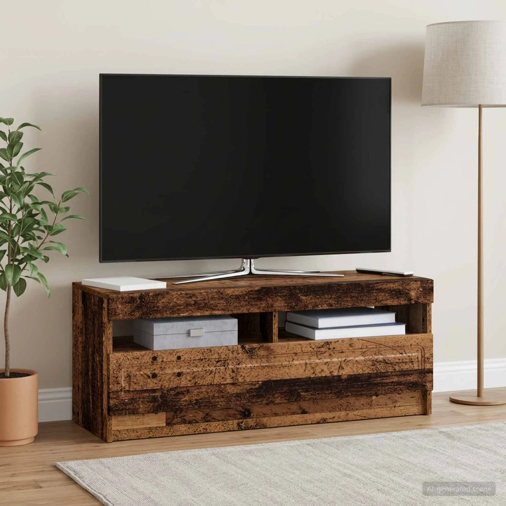 TV staliukas LED televizoriaus spintelė Sendintos medienos Apdirbta mediena