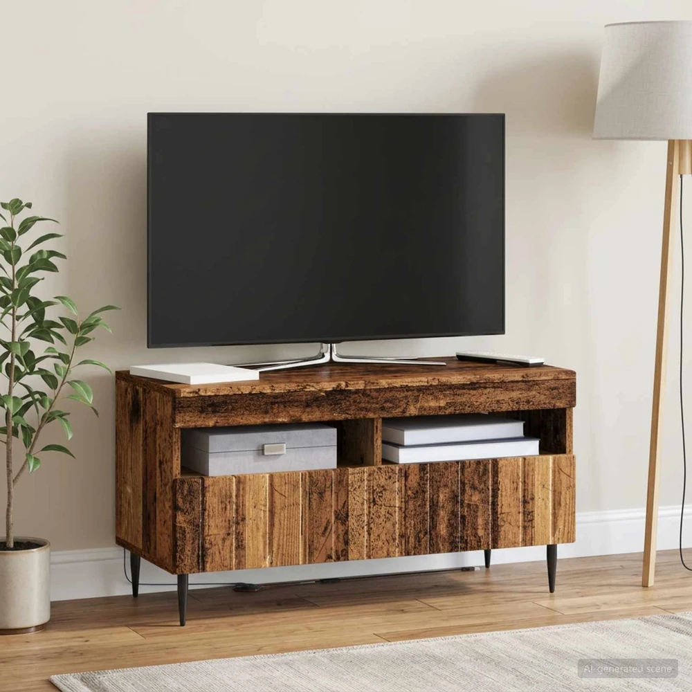 TV staliukas LED televizoriaus spintelė Sendintos medienos Apdirbta mediena