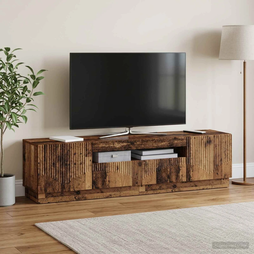 TV staliukas LED televizoriaus spintelė Sendintos medienos Apdirbta mediena