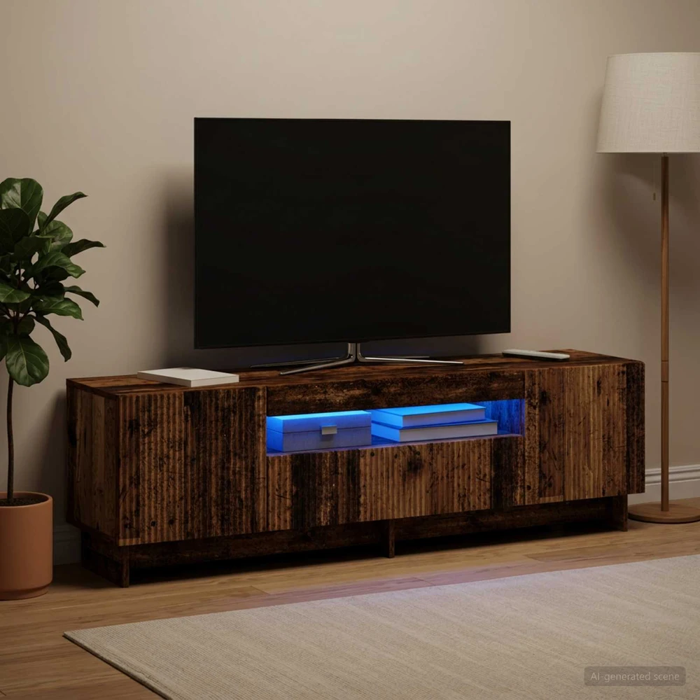 TV staliukas LED televizoriaus spintelė Sendintos medienos Apdirbta mediena