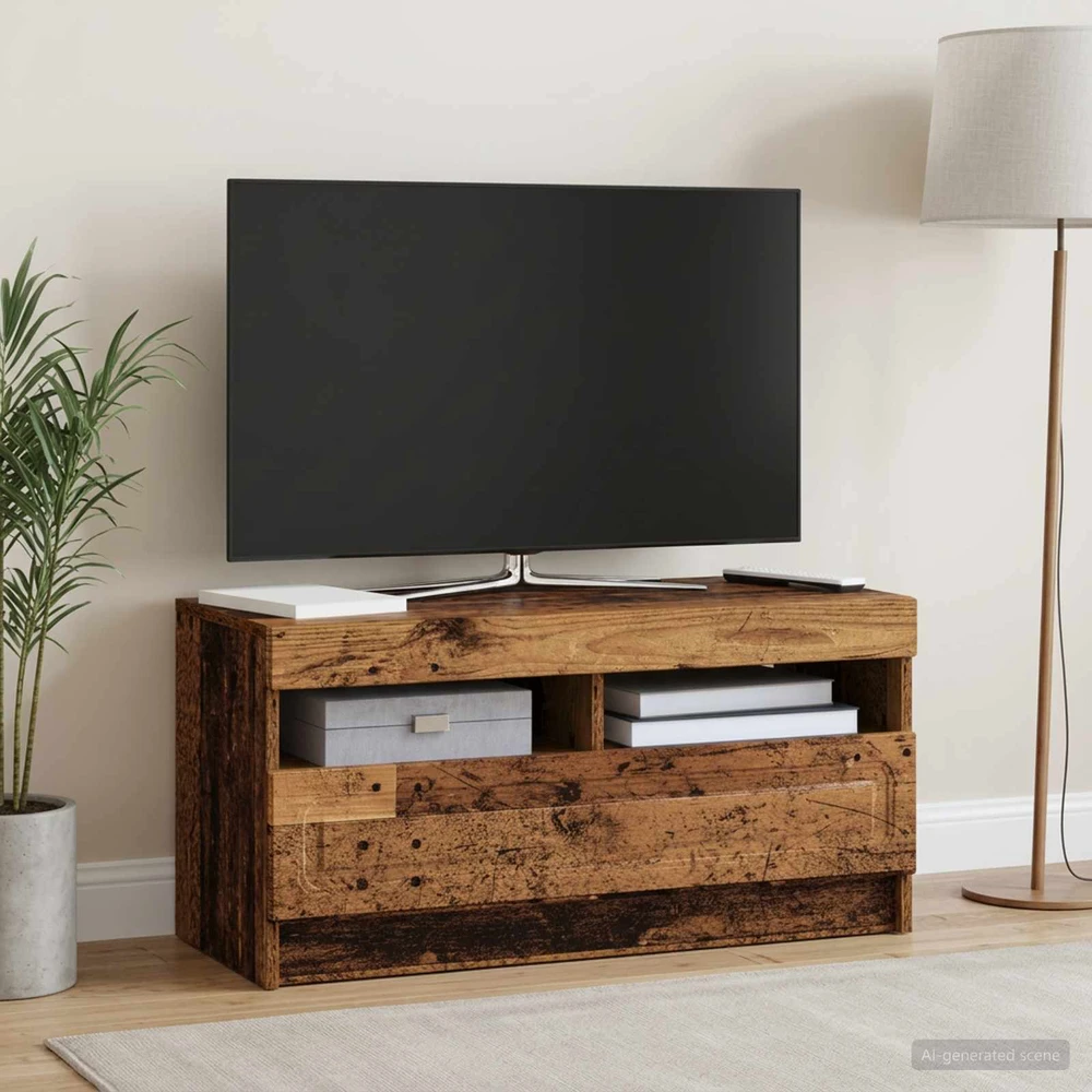 TV staliukas LED televizoriaus spintelė Sendintos medienos Apdirbta mediena