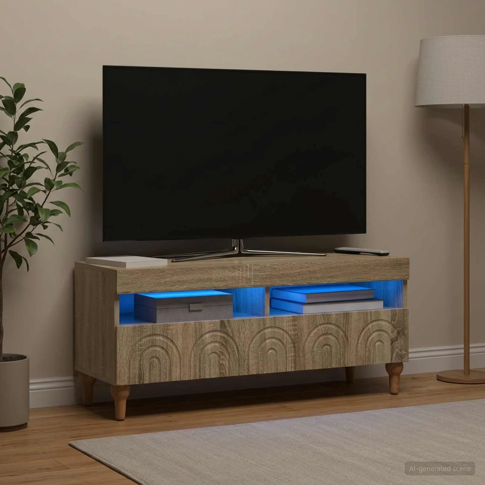 TV staliukas LED televizoriaus spintelė ALKMAAR 100 x 35 x 43 cm