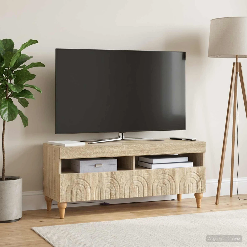 TV staliukas LED televizoriaus spintelė ALKMAAR 100 x 35 x 43 cm
