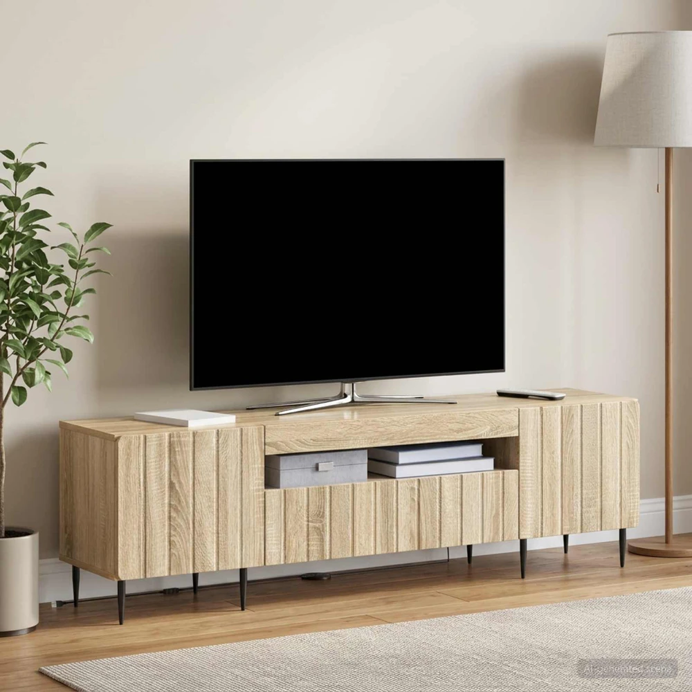 TV staliukas LED televizoriaus spintelė ZWOLLE 153 x 35 x 43 cm