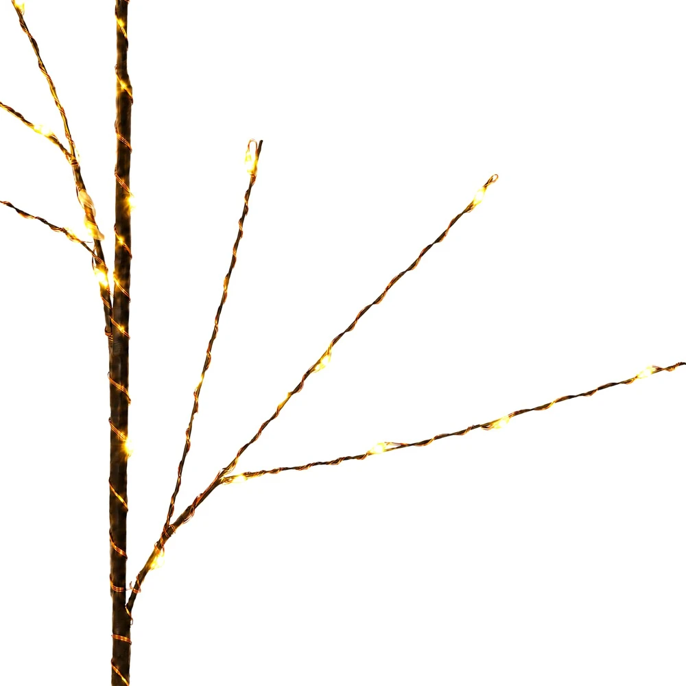 LED varinių šakų kalėdinė dekoracija 3 vnt. Ruda 62 cm Plienas