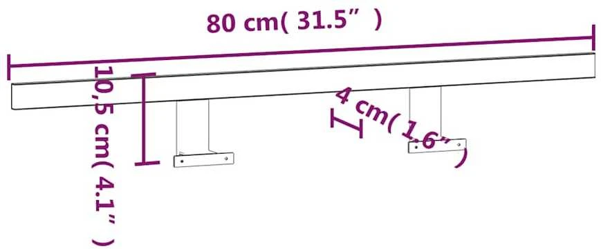 Pakabinamas šviestuvas LED veidrodžio šviestuvas, šiltos baltos spalvos, 13W, 80cm