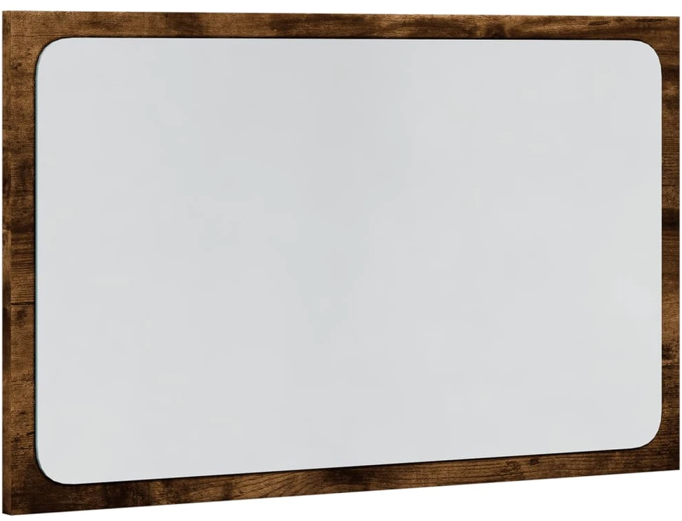 LED vonios kambario veidrodis, ąžuolo, 60x8,5x38cm, mediena