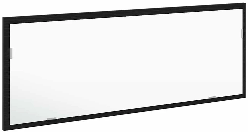 LED vonios veidrodis Juodas ąžuolas 100 x 8,5 x 37 cm Stiklas