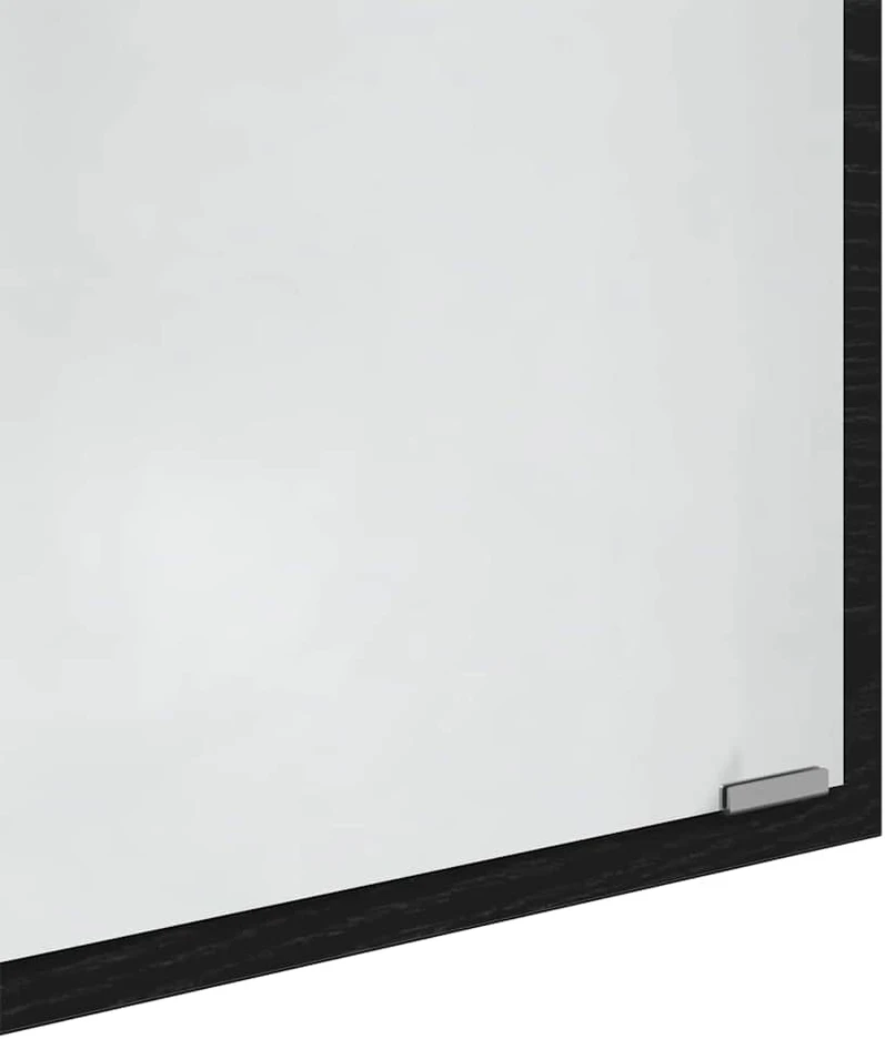 LED vonios veidrodis Juodas ąžuolas 40 x 37 x 8.5 cm