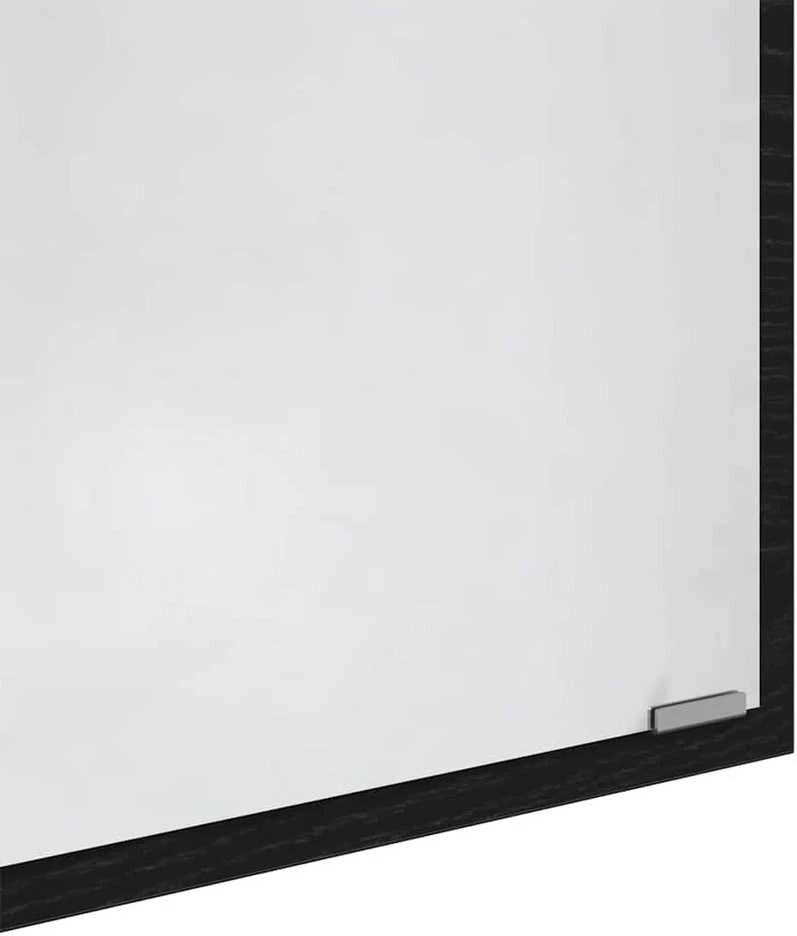 LED vonios veidrodis Juodas ąžuolas 40 x 37 x 8.5 cm