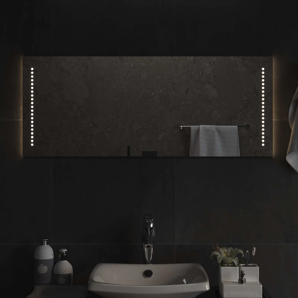 LED vonios veidrodis Skaidrus 100 x 40 cm grūdintas stiklas