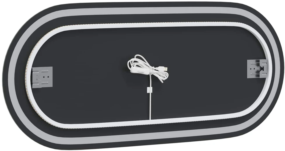 LED vonios veidrodis Skaidrus 100 x 45 cm grūdintas stiklas