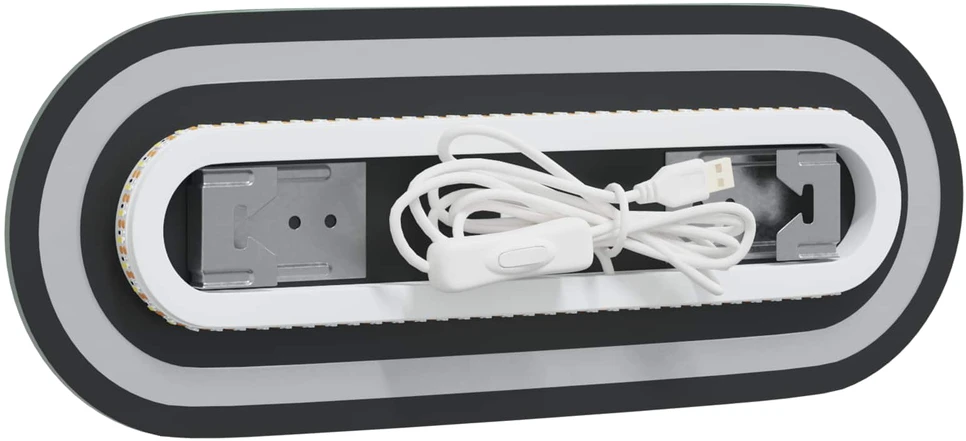 LED vonios veidrodis Skaidrus 40 x 15 cm grūdintas stiklas