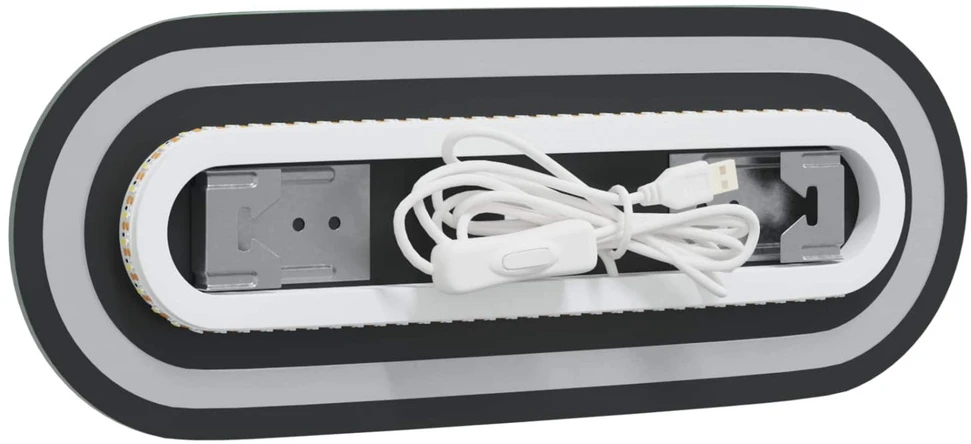 LED vonios veidrodis Skaidrus 40 x 15 cm grūdintas stiklas