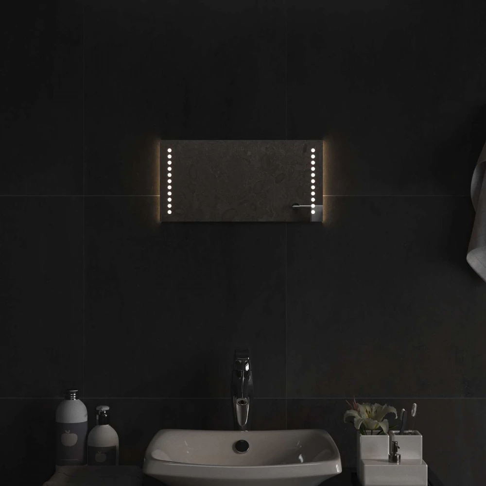 LED vonios veidrodis Skaidrus 40 x 20 cm grūdintas stiklas