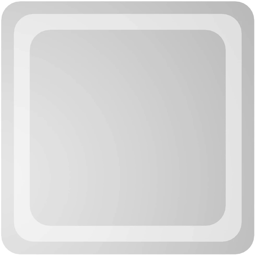 LED vonios veidrodis Skaidrus 40 x 40 cm grūdintas stiklas