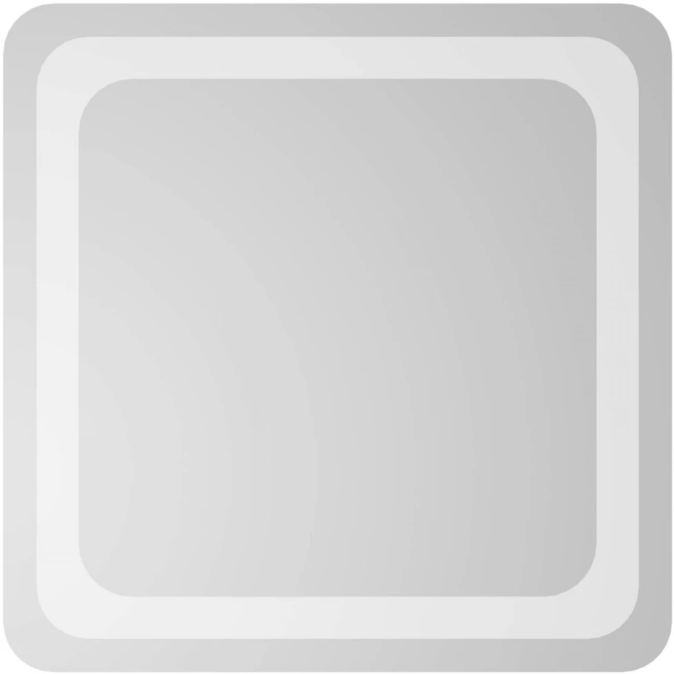 LED vonios veidrodis Skaidrus 40 x 40 cm grūdintas stiklas
