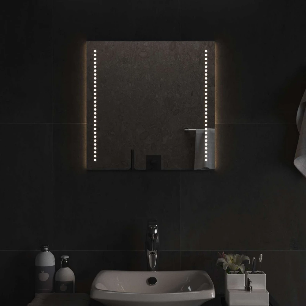 LED vonios veidrodis Skaidrus 50 x 50 cm grūdintas stiklas