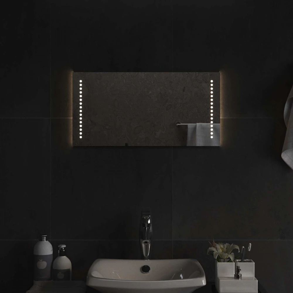 LED vonios veidrodis Skaidrus 60 x 30 cm grūdintas stiklas
