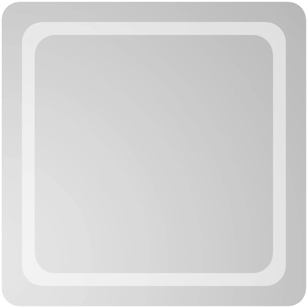 LED vonios veidrodis Skaidrus 60 x 60 cm grūdintas stiklas