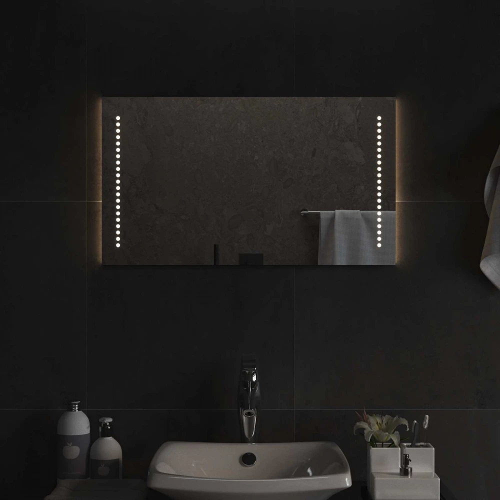 LED vonios veidrodis Skaidrus 70 x 40 cm grūdintas stiklas