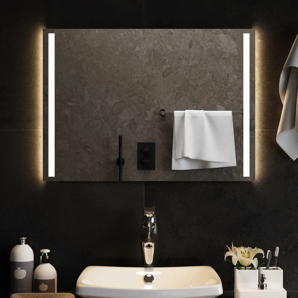 LED vonios veidrodis Skaidrus 70 x 50 cm grūdintas stiklas