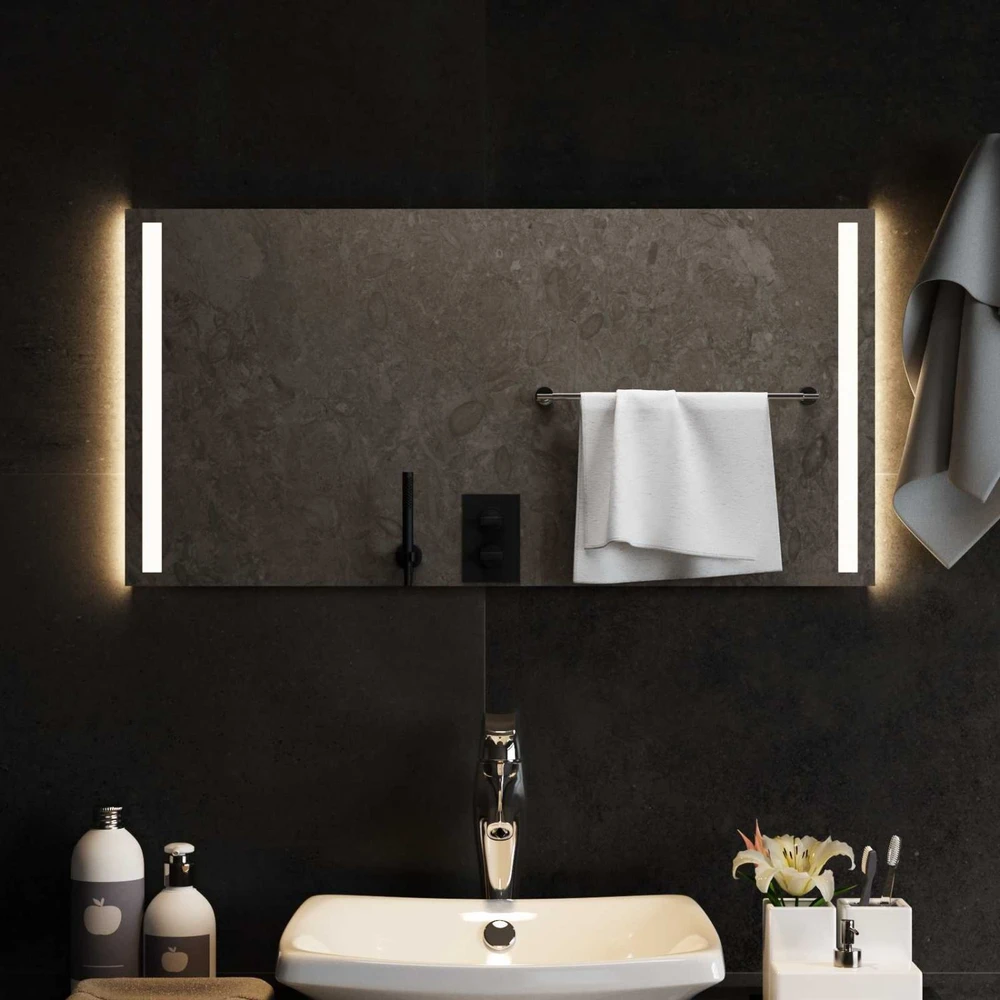 LED vonios veidrodis Skaidrus 80 x 40 cm grūdintas stiklas
