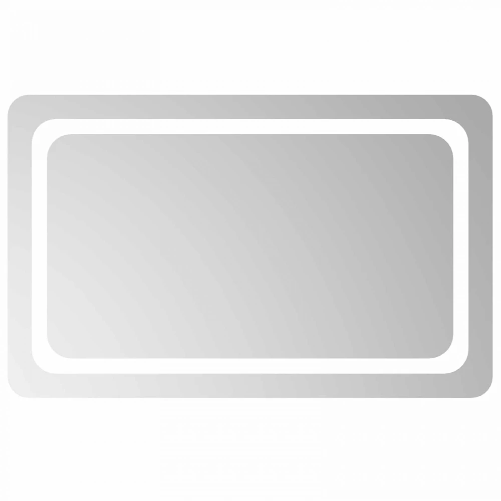 LED vonios veidrodis Skaidrus 80 x 50 cm grūdintas stiklas