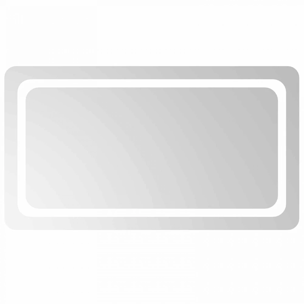 LED vonios veidrodis Skaidrus 90 x 50 cm grūdintas stiklas