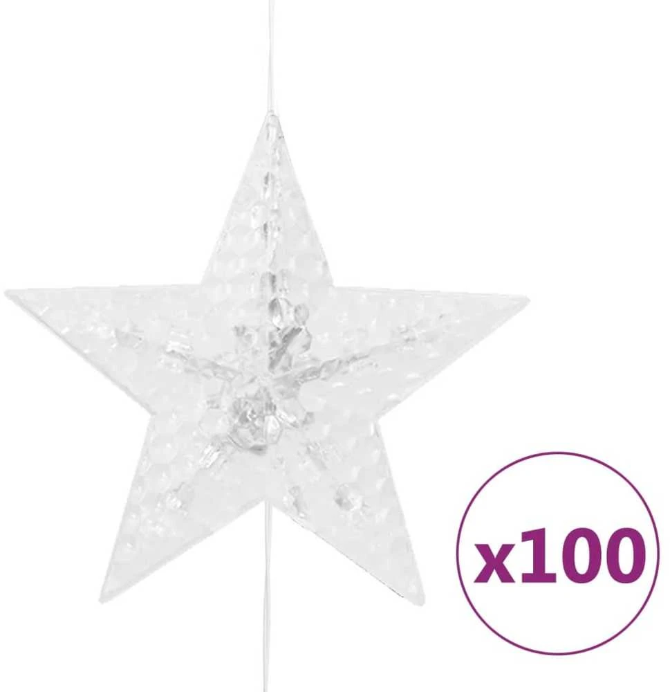 LED žvaigždžių užuolaida, 500 spalvotų LED lempučių