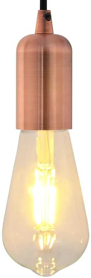 lempų laikikliai 2 vnt Raudona Bronze E27