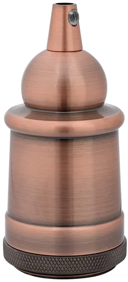 lempų laikikliai 2 vnt Raudona Bronze E27