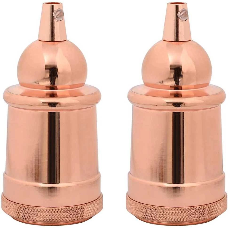 lempų laikikliai 2 vnt Rose Gold E27