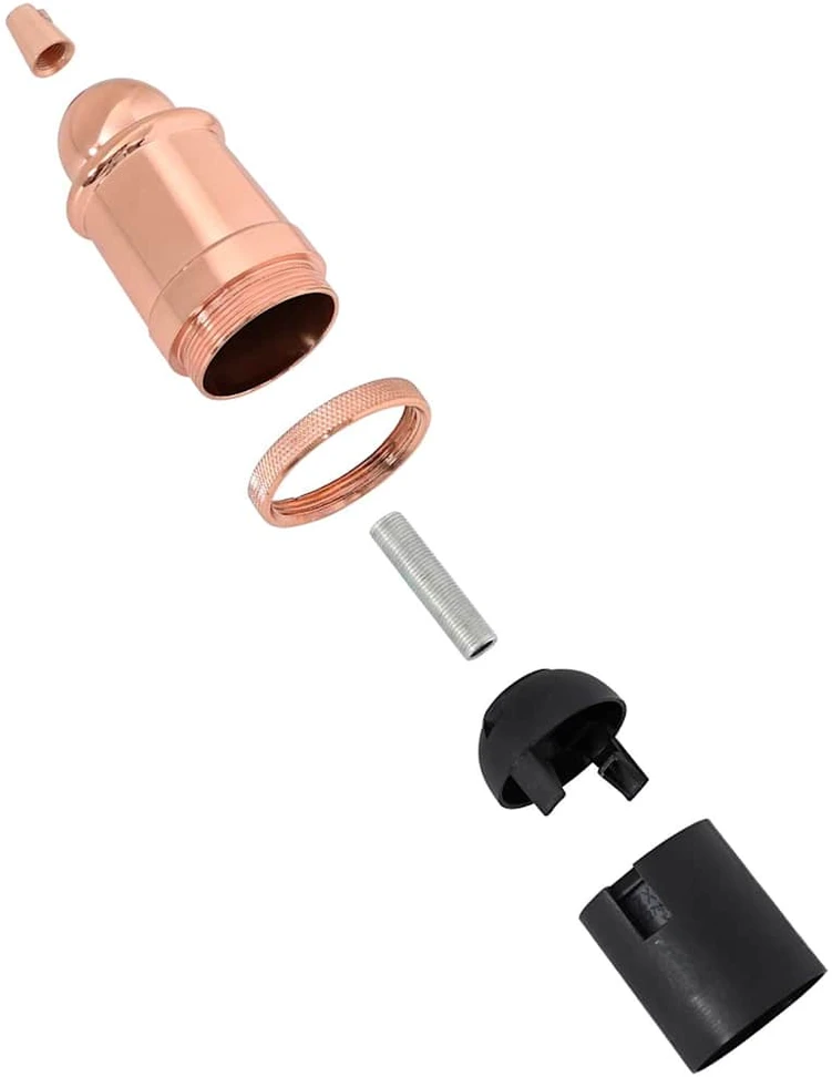 lempų laikikliai 2 vnt Rose Gold E27