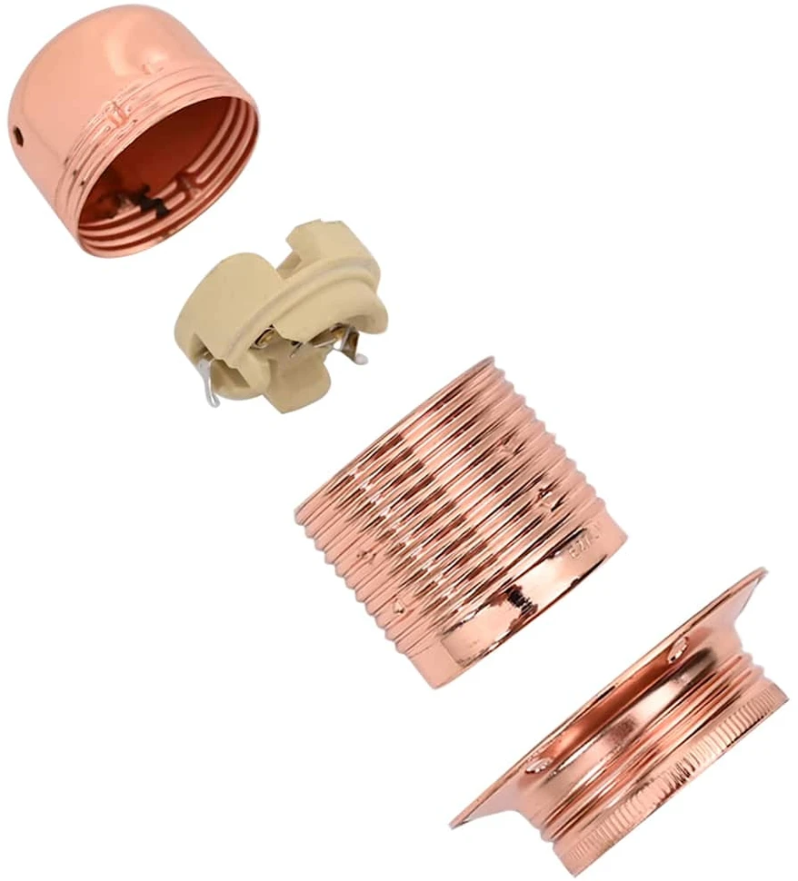 lempų laikikliai 2 vnt Rose Gold E27
