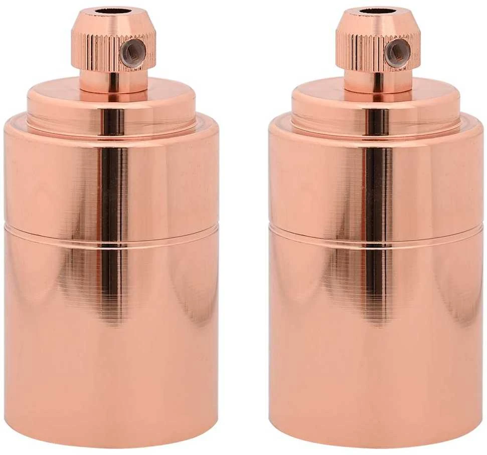lempų laikikliai 2 vnt Rose Gold E27