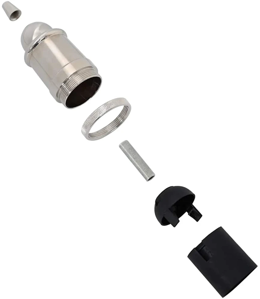 lempų laikikliai 2 vnt Satin Nickel E27