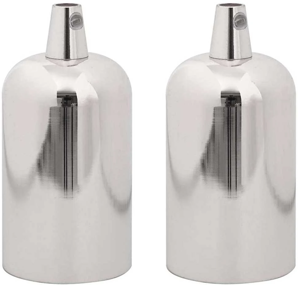 lempų laikikliai 2 vnt Satin Nickel E27
