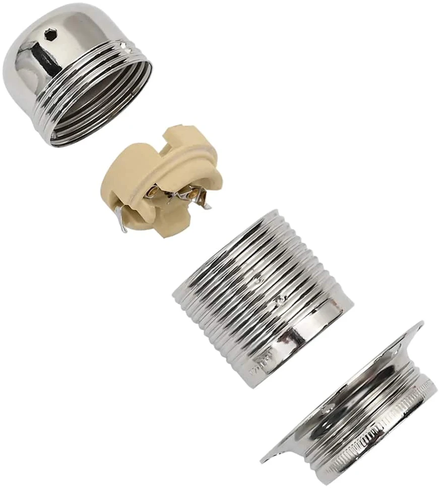 lempų laikikliai 2 vnt Satin Nickel E27