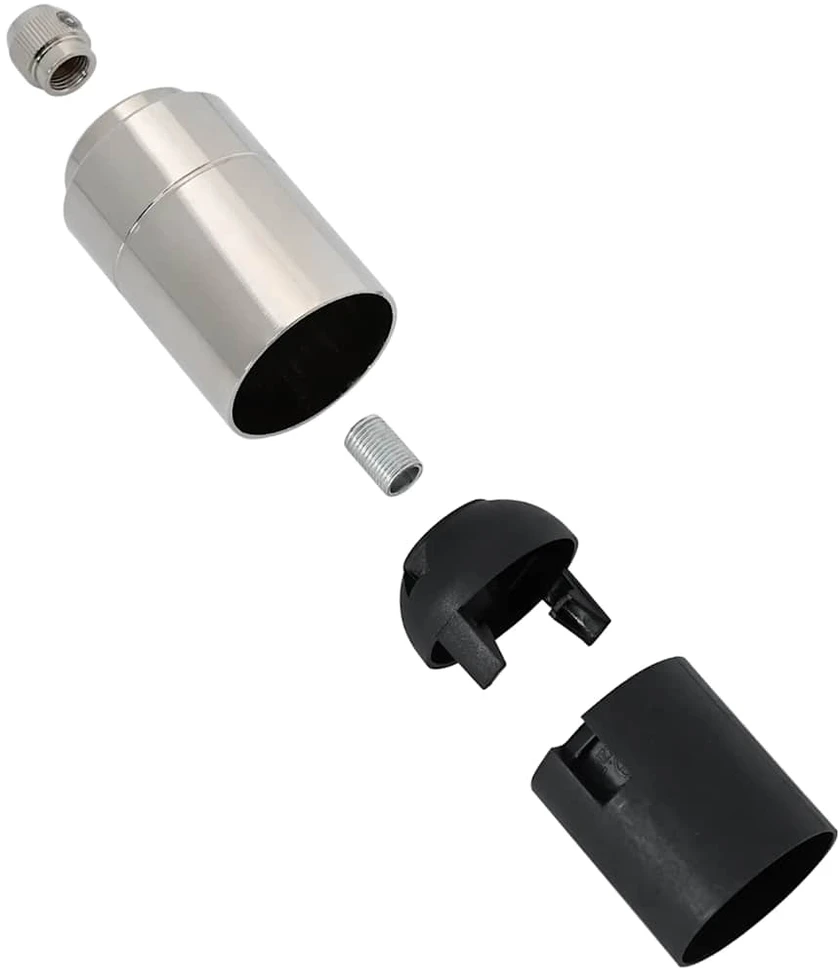 lempų laikikliai 2 vnt Satin Nickel E27