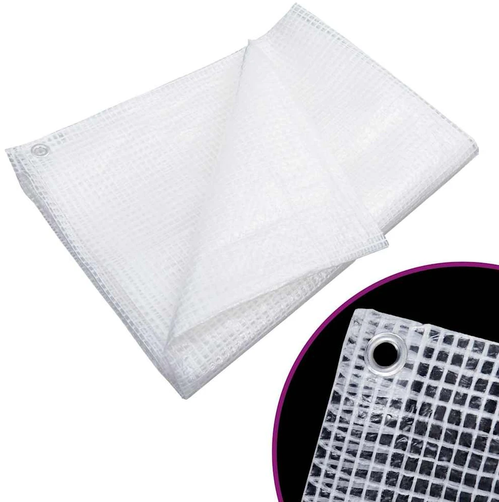 Leno tentas, baltos spalvos, 2x3m, 140g/m²
