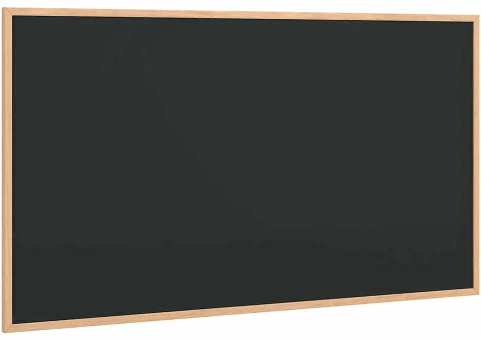 Kreidinė lenta su pušies masyvo rėmu, juoda, 100x55 cm