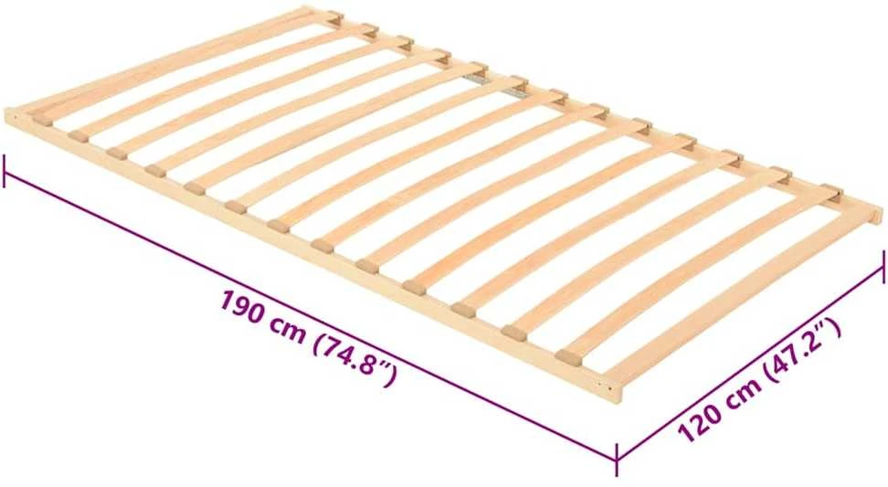 Lova Lamelinis lovos pagrindas Ruda 120 x 190 cm Kietas bukas medis